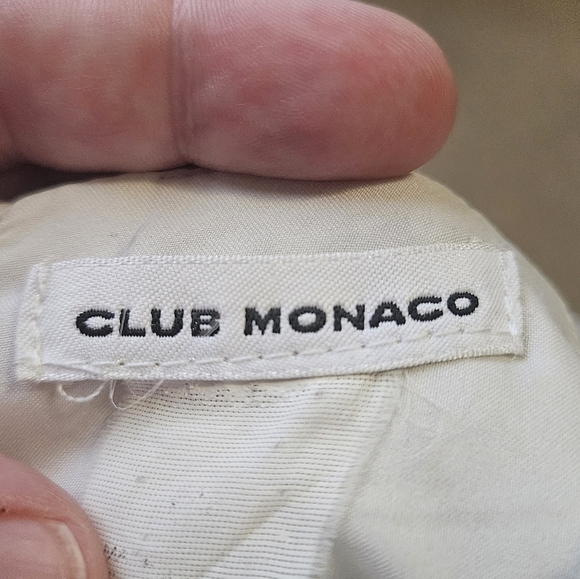 Club Monaco Textured Pleated Skirt Women's Size S Cotton Blend - Picture 3 of 4